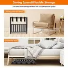 2-Tier Folding Shoe Rack Bamboo Shelf Stand Storage Organizer Cabinet Rack Stand
