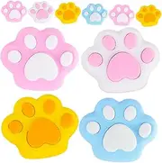 Homoyoyo 10pcs Cat Paw Erasers Mini Cute Design for Students and Office Use Erasing Performance Versatile and Reliable Kawaii Pencil Case Accessories