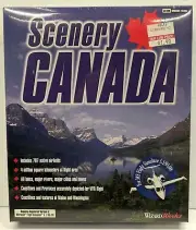 Scenery Canada (1996) Microsoft Flight Simulator 5.1/95/98 Add-On NEW **Sealed**