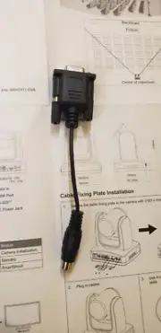 AVer PTDIN8PT1 RS-232 Din8 to D-Sub 9 cable for PTZ310, PTZ330, TR310 /311/311HN