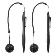 2pcs Touch Resistive Screen Pen Spring Resistance Pen for Navigation, Black
