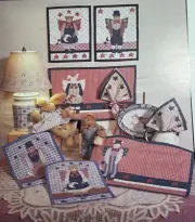 1991 Craft Pattern Mumm’s The Word “Heaven Sent” Placements, Napkins, Wall Uncut