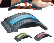 1x Back Massager Stretcher Fitness Lumbar Waist Spine Pain Relief Support
