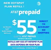 ATT $55 REFILL FOR HOTSPOTS ✅ FASTEST REFILLS DIRECT GET IT TODAY
