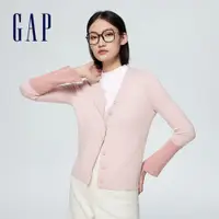 在飛比找蝦皮商城優惠-Gap 女裝 V領針織外套-粉紅色(874387)