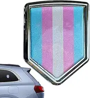 Metal Car Decal Emblem 3D Automotive Decals - Decals and Windows 'Car Stickers Rainbow,Metal Emblem Distinction Cute Decoration,Flag Decorations and