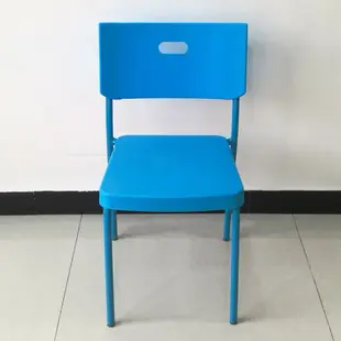 簡約塑料椅辦公椅彩色四腿塑料椅休閒辦公靠背椅會議室洽談椅