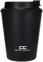 Coffee Culture Eco Double Wall Reusable Travel Cup, 350 ml, Onyx Black