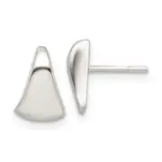 Sterling Silver Polished Fancy Wedge-Shaped Post Earrings
