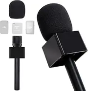 SUNMON Mic Handle for Rode Wireless GO I/II/Pro DJI Mic 1/2,Rode Interview Microphone Adapter Handheld with Interview Cube Box