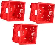 Vaguelly 3pcs Box Switch Box Boxes Red