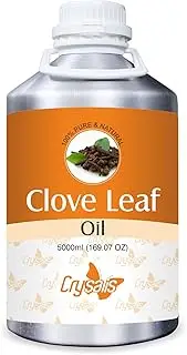Crysalis Clove Leaf (Syzygium aromaticum) Oil | Pure & Natural Essential Oil for Skincare, Hair Care, Aroma & Diffuser - 5000ml/169.07fl oz