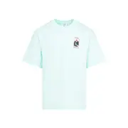 [Casablanca] Casablanca-Green Organic Cotton Sunset Valley T-Shirt-Uomo S STAND