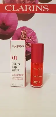 在飛比找Yahoo!奇摩拍賣優惠-全新【CLARINS 克蘭詩 親親水唇彩 #1 甜蜜啾啾粉 