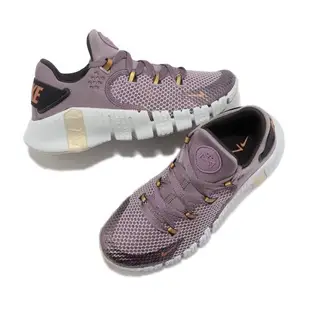 Nike 訓練鞋 Wmns Free Metcon 4 PRM 女鞋 藕紫 古銅金 健身 舉重 運動鞋 DQ4678-500