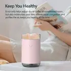 Crystal Salt Stone Humidifier Colorful Light 260mL Mist Humidifier Portable Q GE