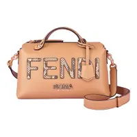 在飛比找蝦皮商城優惠-FENDI BY THE WAY蟒蛇皮紋理LOGO小牛皮拉鍊