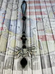 Paracord Wrist Lanyard 14” Key chain W S/S Bead Nite Ize Key Ring & Light