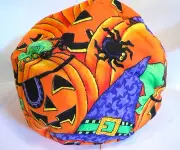 SMALL Bean Bag Chair for Dolls 12" and under - PIRATE PUMPKIN PATCH