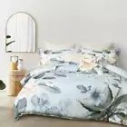 Bianca Azura Blue Doona Quilt Cover Set Double Queen King Super King Bed Sizes