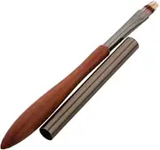 ELAYARD Nail Smudge Pen Nail Brushes Nail Doodle Pens Nail Protection Shampoo Brush Striping Nail Pens Nail Art Pen Nail Art Brushes Brush Striping Gel Tools Brown Wood