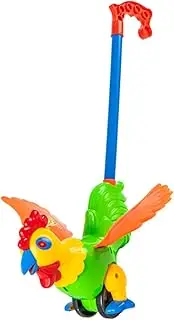 UPKOCH Learning Walker with Detachable Handle Funny Rooster Push and Pull for Interactive Early Education and Design Random Color