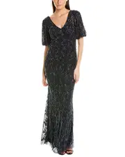 Aidan Mattox Beaded Maxi Dress