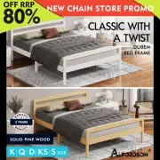 ALFORDSON Bed Frame Queen Double King Single Size Wooden Mattress Base ELGIN