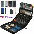72 Pieces Artist Sketch Pencils Set Colouring Sketching Drawing Charcoal Art-Kit