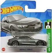 Hot Wheels - Audi RS E-Tron GT - HW Green Speed 5/5 - HCR99 - Short Card - Metallic Grey - Mattel 2022