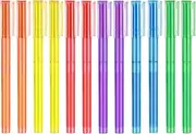 Pastel Highlighter - No Bleedthrough Quick Dry Chisel Tip Markers, 12 Pcs Color Marker Pens Perfect for School, Office & Note-Taking (6 Colors)