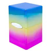 Ultra Pro Rainbow Satin Tower Box Deck Card New Magic Pokemon Vanguard Protector