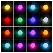 LED SPA Pool Ball Light 16 RGB Colour Floating Garden Fairy Light with afh⌒