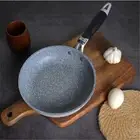 Anti-skid Handle Wok Pan Aluminum Skillet Cooking Frying Pan Induction Cooker