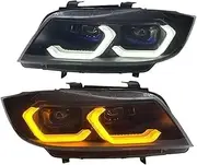 Car Lights Compatible For BMW E90 Headlight 2005-2012 320i 318i 323i Replace Original Xenon Front Lights Plug Play Automotive Accessories