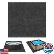 74" X 72" Hot Tub Mat, Inflatable Hot Tubs Floor Pad, Reusable Washable Spa P