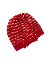 Portolano Two-Tone Bow Cashmere Hat