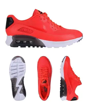 =CodE= NIKE AIR MAX 90 ULTRA ESSENTIAL 輕量慢跑鞋(橘紅白)724981-600女