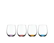 RIEDEL Happy O Vol. 2, Stemmed Wine Glasses, Set of 4, dishwasher safe