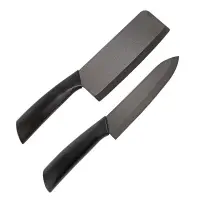 在飛比找博客來優惠-Artist精選 黑陶瓷刀二件組(主廚刀+切菜刀)