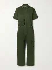 [Rivet Utility] Rivet Utility - Jetsetter Twill Jumpsuit - Army green - small small Green