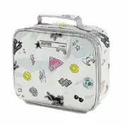 Justice Girls Lunchbox Holographic Sticker Pocket Silver New