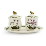 Portmeirion Botanic Garden Bouquet Collection 3 Piece Jam Jar Set Condiment Bow
