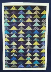 Flying Geese Quilt Kit in Blues and Greens