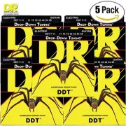 5-PACK DR DDT7-11 7-String Drop Down Tuning Nickel Electric Guitar Strings 11-65