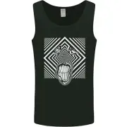 Zebra LSD Magic Mushrooms Hallucinogenic Mens Vest Tank Top