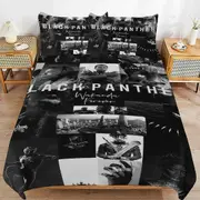 v2680 Bed Sheets Bedding Black Panther Bedding Sets Ultra Soft Skin-Friendly Duvet Cover 3 Piece, Cute Comforter Cover Bed Set for Boys Girls Kids (