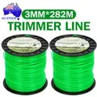 1/2PCS Trimmer Line Whipper Snipper Cord 3MM * 282M Professional Heavy Duty AUS