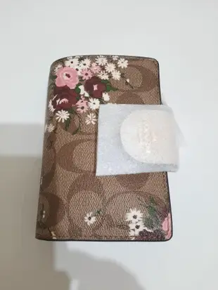 【真品】COACH 花卉中夾