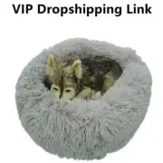 VIP Link Pet Dog Bed For Large Big Small Cat House Round Plush Mat Sofa...
